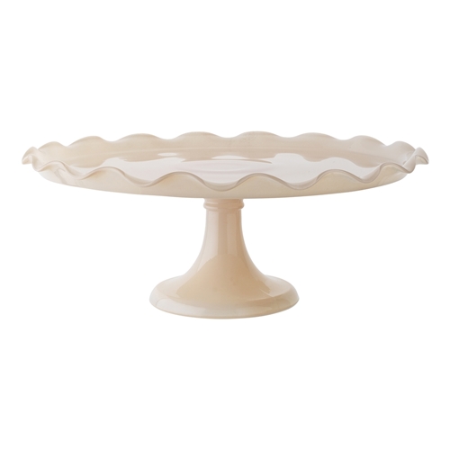 Ecology Ruffle Cake Stand Pink Salt 33cm