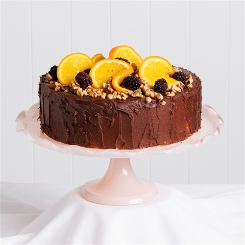 Ecology Ruffle Cake Stand Pink Salt 33cm