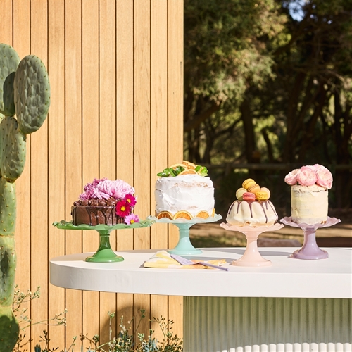 Ecology Ruffle Cake Stand Pink Salt 33cm