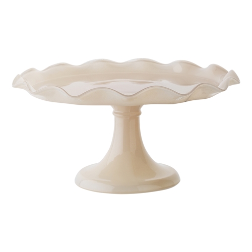 Ecology Ruffle Cake Stand Pink Salt 26cm