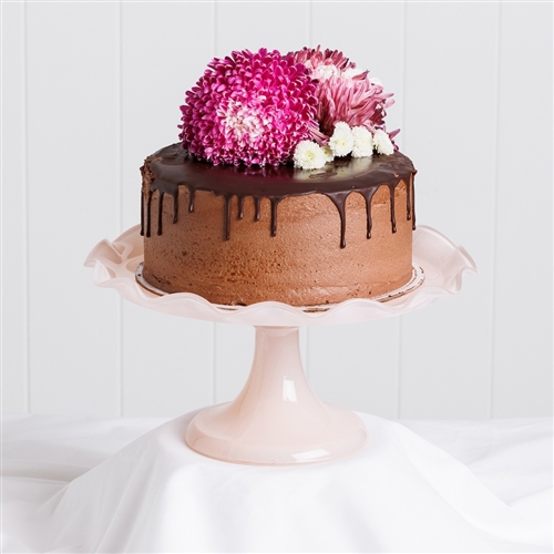 Ecology Ruffle Cake Stand Pink Salt 26cm