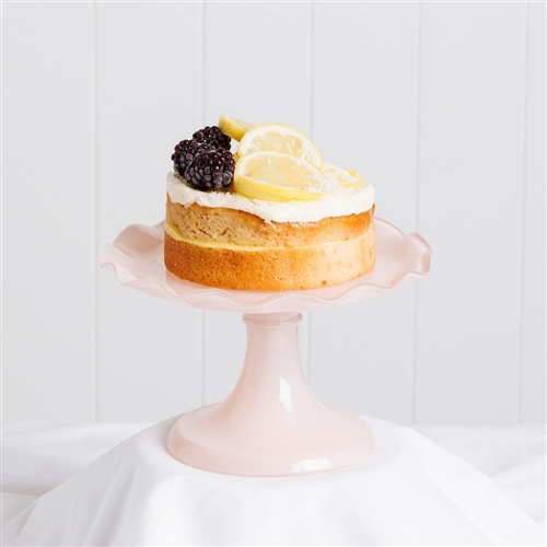 Ecology Ruffle Cake Stand Pink Salt 20cm