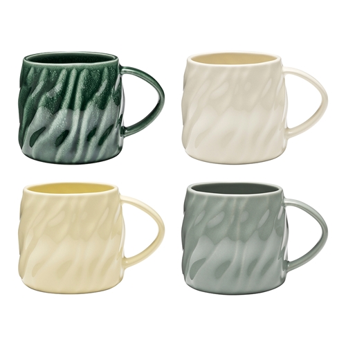 Ecology Ondra Set of 4 Mugs 390ml Assorted