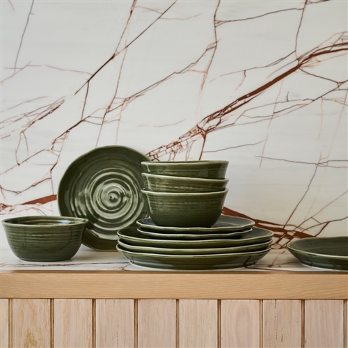 Ecology Ottawa 12 Piece Dinner Set Moss
