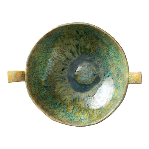 Ecology Fieldstone Footed Bowl With Handles 26cm Verde