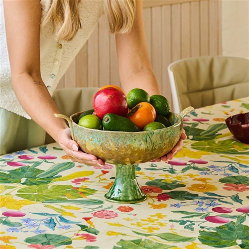 Ecology Fieldstone Footed Bowl With Handles 26cm Verde