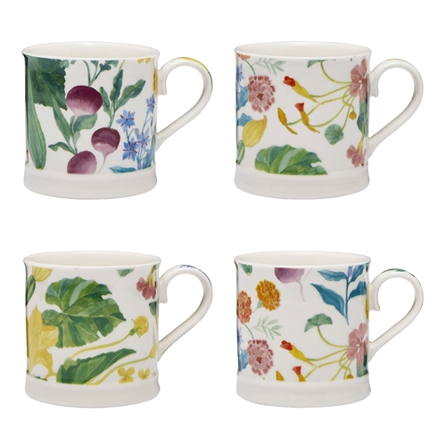 Ecology Market Garden Set of 4 Mugs 400ml