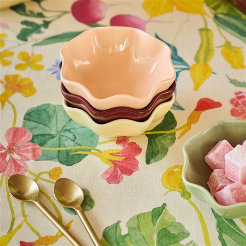 Ruffle Set of 4 Dip Bowls Asst