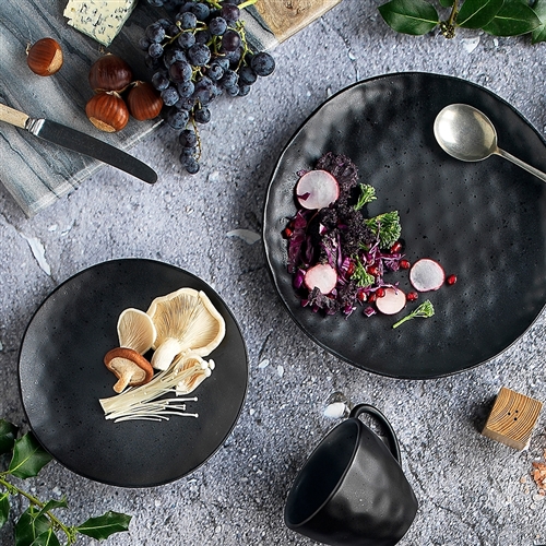 Ecology Speckle Side Plate Ebony 21cm