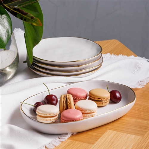 Speckle Sml Shallow Bwl MilkGo