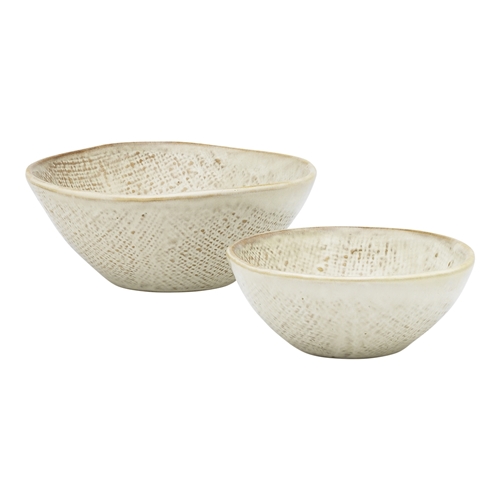 Ecology Linen Set of 2 Dip Bowls Birch