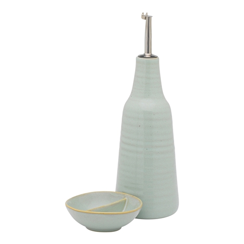 Ecology Ottawa Oil Bottle and Salt Dish Set Midday