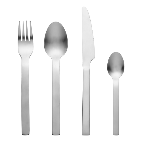 Ecology Forge 16 Piece Cutlery Set Brushed Silver