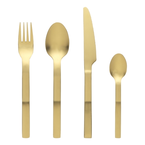 Ecology Forge 16 Piece Cutlery Set Matte Gold