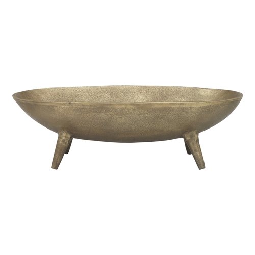Ecology Ingot Oval Footed Bowl 47cm Gold