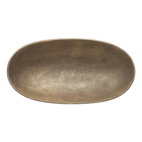 Ecology Ingot Oval Footed Bowl 47cm Gold