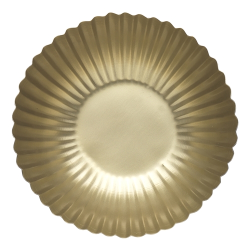 Ecology Ingot Fluted Bowl 22cm Gold