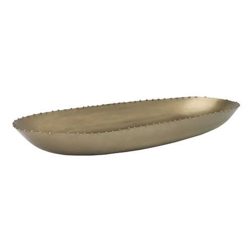 Ecology Ingot Shallow Oval Bowl 49cm Gold