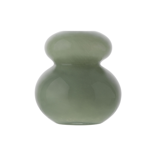 Ecology Pebble Vase 14cm Opal Leaf