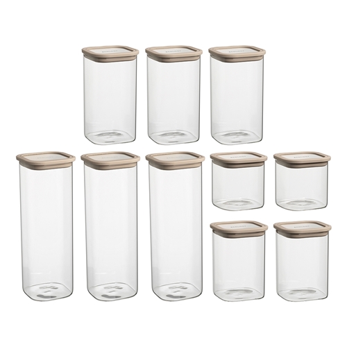 Ecology Store 10 Piece Pantry Set Almond