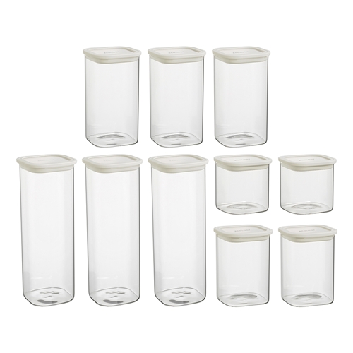 Ecology Store 10 Piece Pantry Set Milk