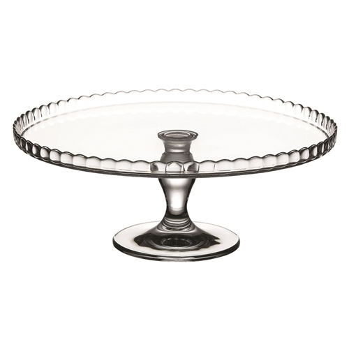 Pasabahce Patisserie Cake Stand 32cm Scallop Pattern Up
