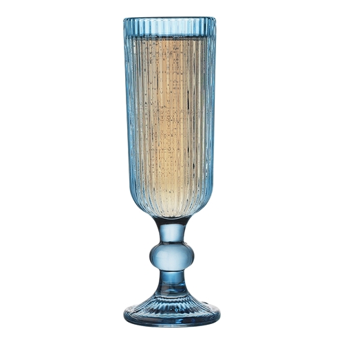 Porto Brittany Set of 4 Flutes 140ml Bleu