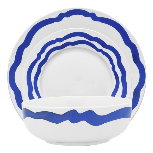 Porto La Mer 12 Piece Dinner Set Indigo