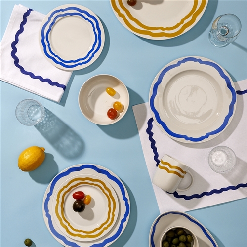 Porto La Mer 12 Piece Dinner Set Indigo