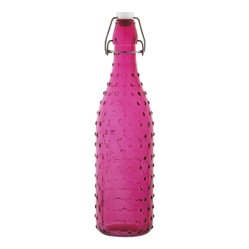 Porto Pop Bottle 900ml Dot Fushia