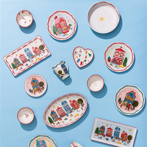 Porto Night Before Side Plate 20cm Red House