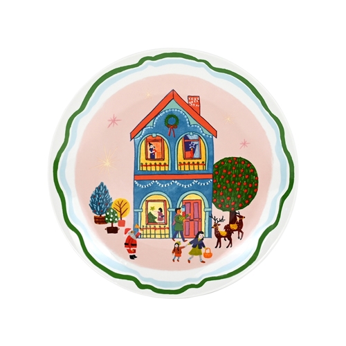 Porto Night Before Side Plate 20cm Blue House