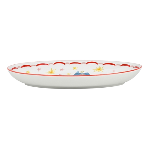 Porto Night Before Oval Platter 32cm Pink