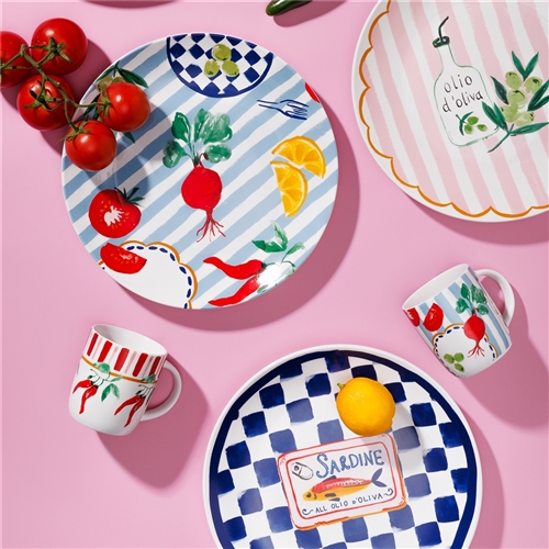 Porto Cucina Round Platter 30cm Sardine