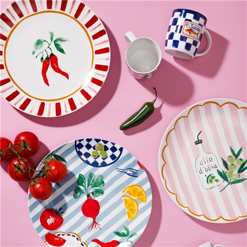 Porto Cucina Round Platter 30cm Chilli