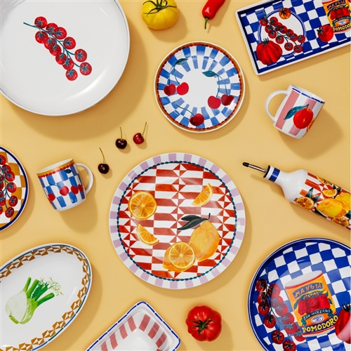 Valentina Rnd Platter Lemon