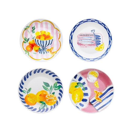 Positano S4 Side Plates Mix