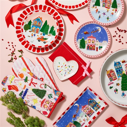 Night Before Rect Platter 29cm