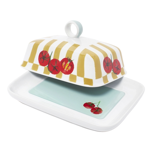 Valentina Butter Dish Tomato