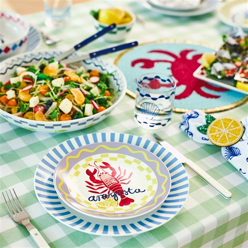 Porto Nautilus Side Plate 20cm Lobster