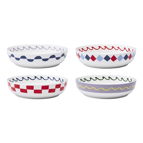Porto Nautilus Set of 4 Dinner Bowls 21.5cm