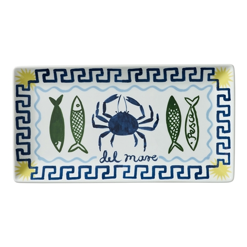 Porto Nautilus Rectangle Serving Platter 29.5cm Pesce