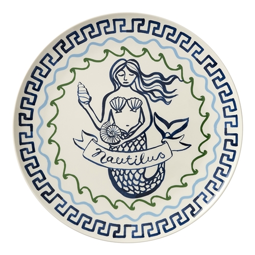 Porto Nautilus Round Serving Platter 32cm Siren