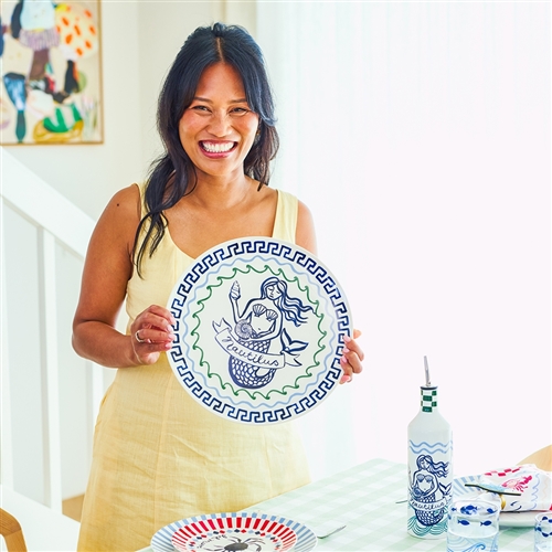 Porto Nautilus Round Serving Platter 32cm Siren