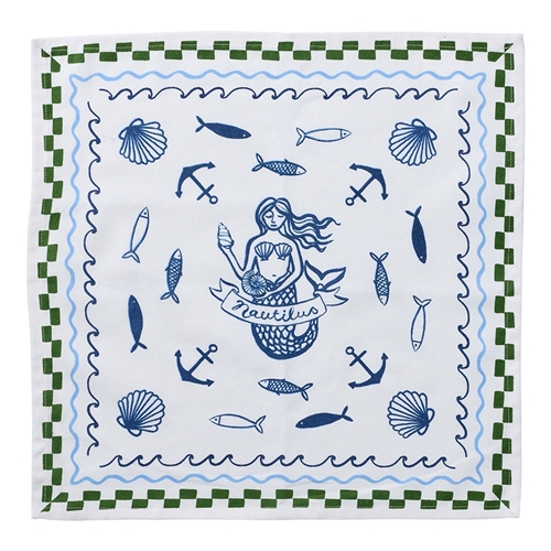 Porto Nautilus Set of 4 Napkins 45cm Siren