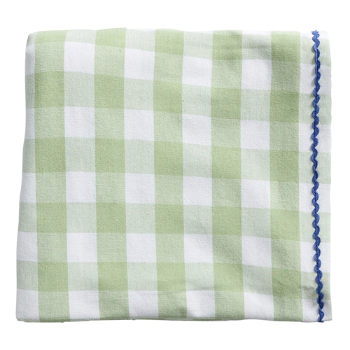 Porto Gingham Table Cloth 230cm Sage