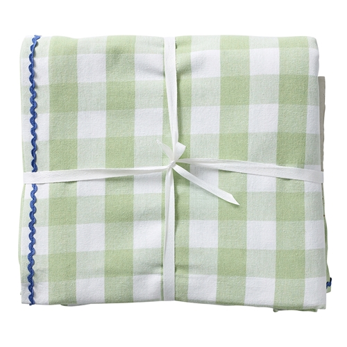 Porto Gingham Table Cloth 230cm Sage