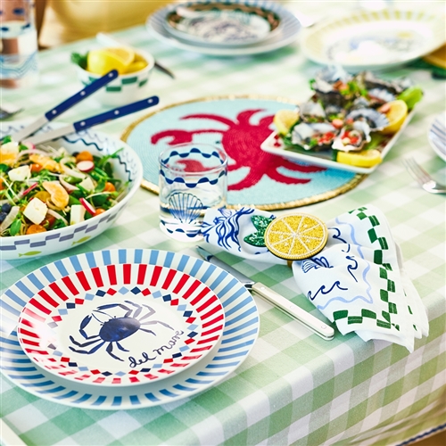 Porto Gingham Table Cloth 230cm Sage