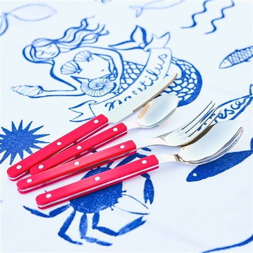 Porto Sona 16 Piece Cutlery Set Ruby