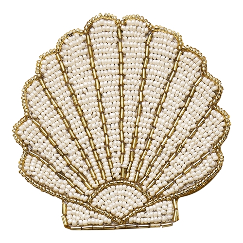 Porto Nautilus Set of 4 Beaded Coasters 10cm